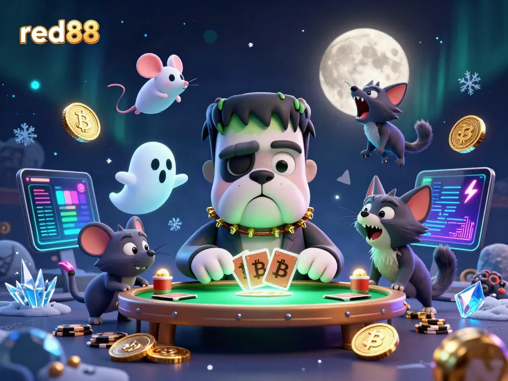 Experience thrilling gameplay at red88 with fantastic characters and crypto-themed casino elements.