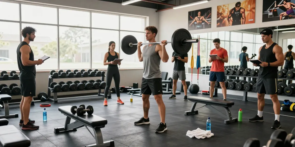 Muskelaufbau und Fitnesstraining im Anabolika Shop Deutschland mit Bodybuildern im Fitnessstudio.