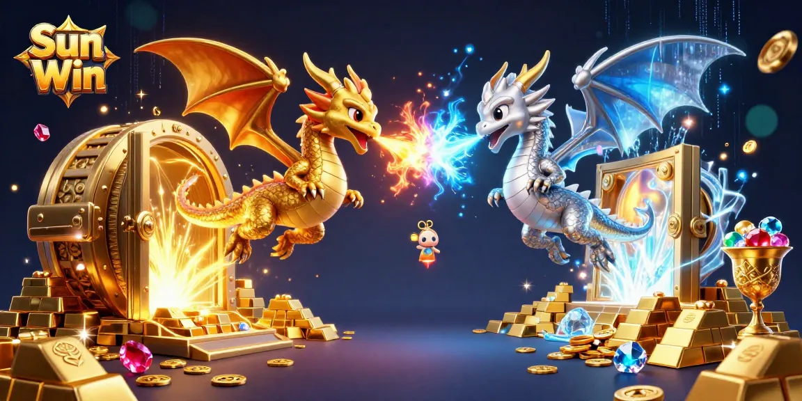 Play thrilling games at Sun Win with enchanting dragons amidst golden treasures and gems.